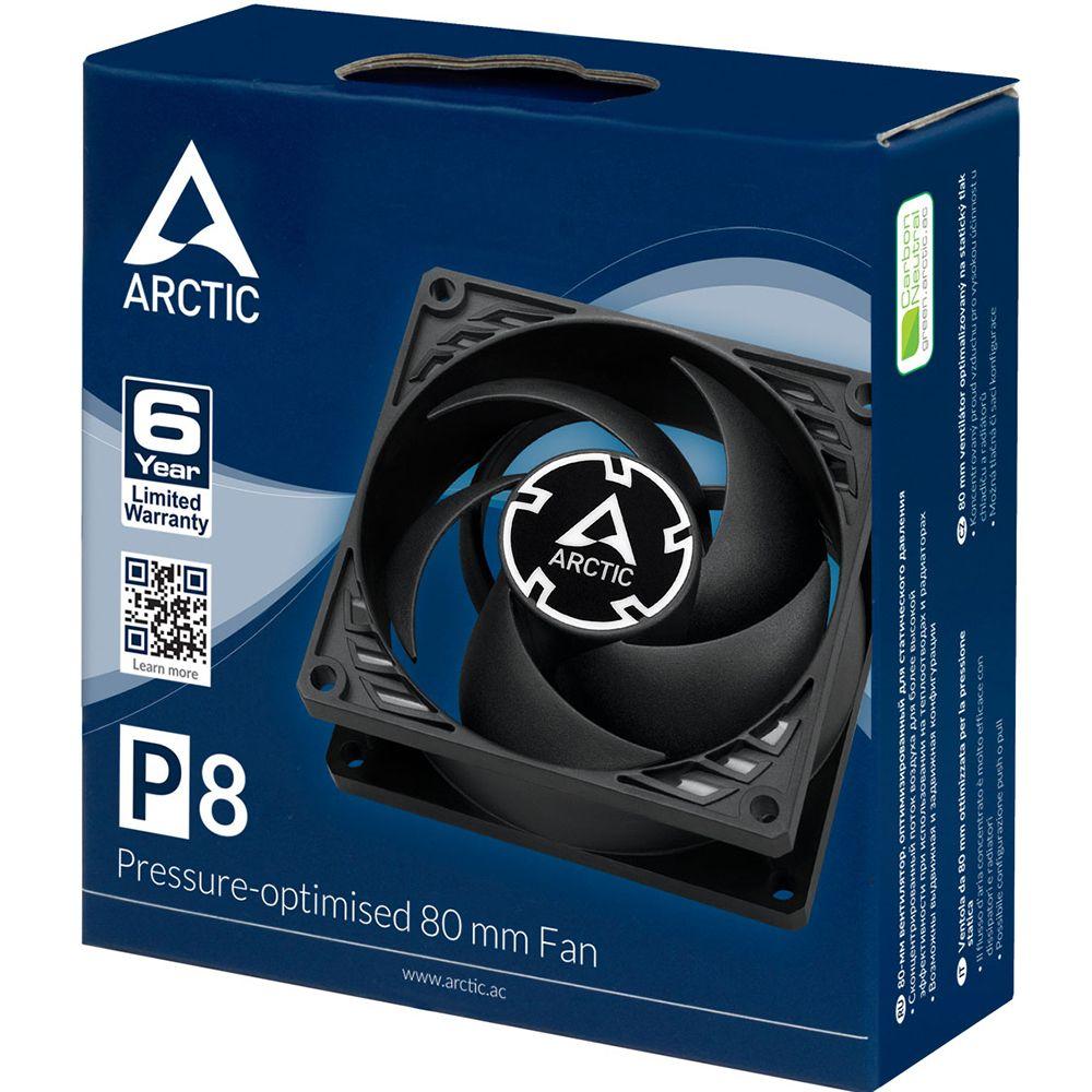 Вентилятор корпусной / ARCTIC ACFAN00147A / Вентилятор Arctic Cooling Вентилятор корпусной ARCTIC P8 (Black/Black) - retail (ACFAN00147A) (701990)