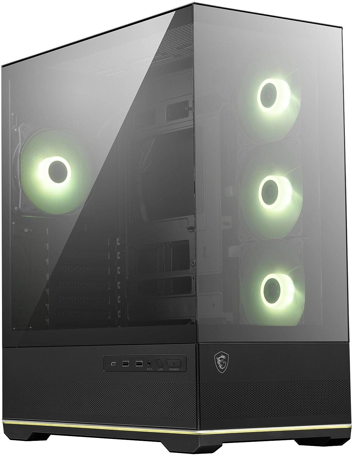 Корпус / MSI 306-7G28R21-JA4 / Корпус MSI MAG Pano 110R PZ черный без БП ATX 6x120mm 4x140mm 2xUSB3.0 audio AirDuct bott PSU