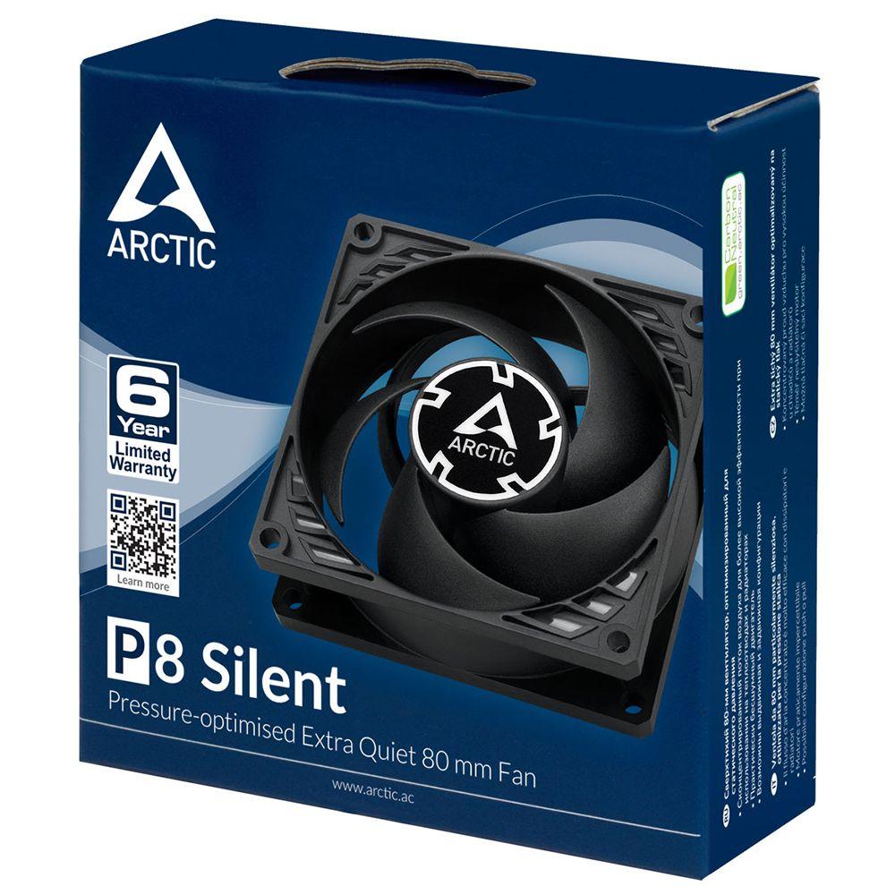 Вентилятор корпусной / ARCTIC ACFAN00152A / Вентилятор корпусной ARCTIC Cooling P8 Silent (Black/Black) - retail (ACFAN00152A) (702003)