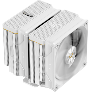 Кулер для процессора / Ocypus Iota-A62-WH2NNWD00X-GL / Кулер для процессора/ CPU Cooler Ocypus Iota A62 WH (260W, 4-pin PWM, LED temp., 158mm, Al/Cu, 6x6mm, 2x120mm, 77CFM, 29dBA, 2000RPM, S 1851/1700/1200/115X, AM5/AM4, white)