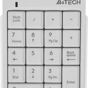 Числовой блок / A4Tech FK13P WHITE / Числовой блок A4Tech Fstyler FK13P белый USB slim для ноутбука (FK13P WHITE)