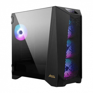 Корпус ПК без блока питания / MSI MEG PROSPECT 700R Black / Корпус ПК без блока питания/ Case MSI MEG PROSPECT 700R, Midi-Tower, TG, 4x140mm ARGB, 2xUSB-A 3.2 + 1xUSB-C, E-ATX, ATX, mATX, mITX Black