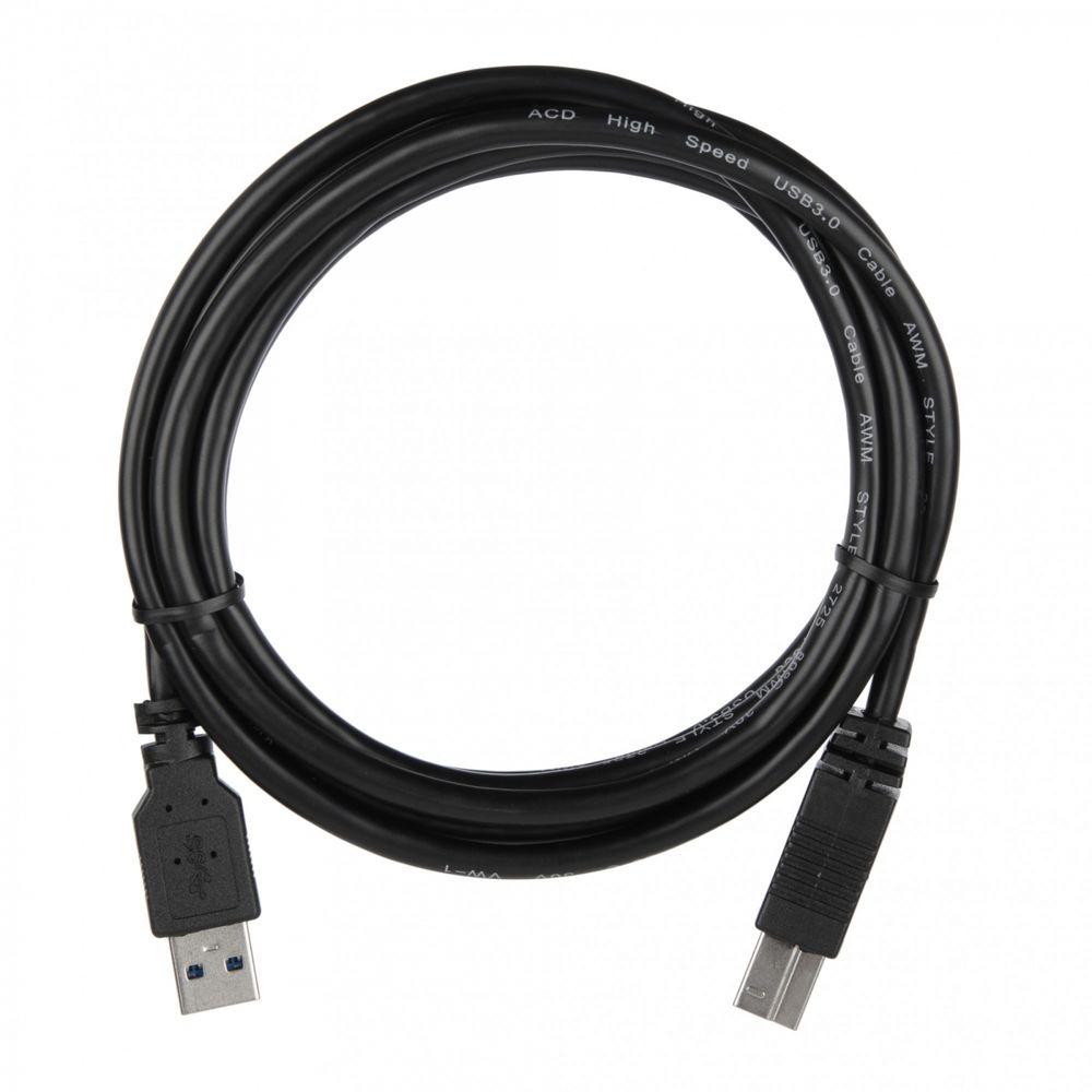 Кабель / ACD Systems ACD-U3ABM-20L / Кабель ACD Кабель ACD-U3ABM-20L ACD-U3ABM-20L USB 3.0, A male - B male, ТТХ ACD-U3ABM-20L (7/0.12BC+HDPE)1P+ (7/0.12BC+HDPE)2C+7/0.12BC+AL 2P +7/0.16BC2C+AL+7/0.12BC+B(80/0.12AL)PVC5.5, Черный, 2м (742088)