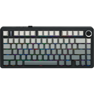 Игровая клавиатура / AULA F75 (6948391214726) / Игровая клавиатура/ Беспроводная механическая клавиатура AULA F75 Gradient Серый Зелёный Reaper свитчи (Bluetooth, 2.4 Гц)
