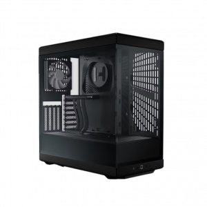 Корпус без блока питания / HYTE CS-HYTE-Y40-B / Корпус без блока питания/ Case HYTE Y40, Midi-Tower, TG, no fans, 2xUSB-A 3.2, 1xUSB Type-C, ATX, mATX, mITX Pitch Black