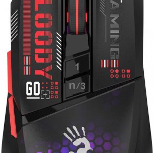 Мышь / A4Tech W60 MAX MINI / Мышь A4Tech Bloody W60 Max Mini черный/рисунок оптическая 12000dpi USB 9but