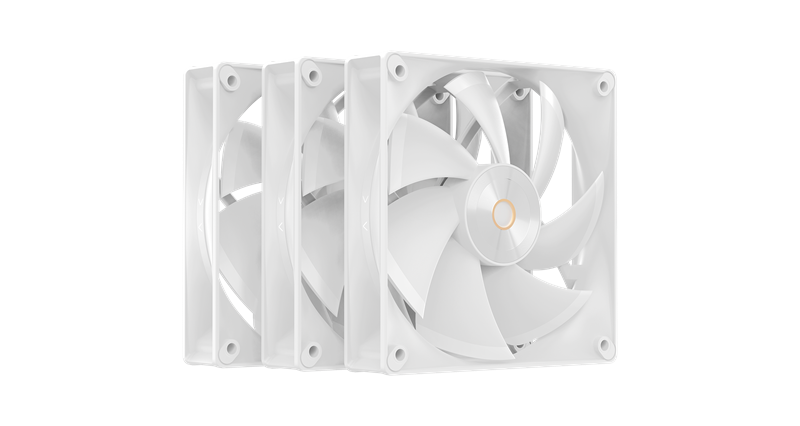 Ocypus Delta F12 WH 3 IN 1, 120x120x25mm, 4-PIN PWM, 500-2000 RPM, 29 DBA MAX, HYDRO BEARING