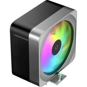 Кулер для процессора / Ocypus Delta-A40-BK1NAWN00E-GL / Кулер для процессора/ CPU Cooler Ocypus Delta A40 EX BK ARGB (200W, 4-pin PWM, 157mm, Al/Cu, 4x6mm, ARGB, 1x120mm, 60CFM, 31dBA, 1600RPM, S 1851/1700/1200/115X, AM5/AM4, black)