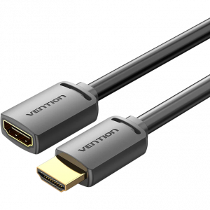 Кабель-удлинитель Vention HDMI High speed v2.0 with Ethernet 19F/19M - 1м / Vention AHCBF / Кабель-удлинитель Vention HDMI High speed v2.0 with Ethernet 19F/19M - 1м