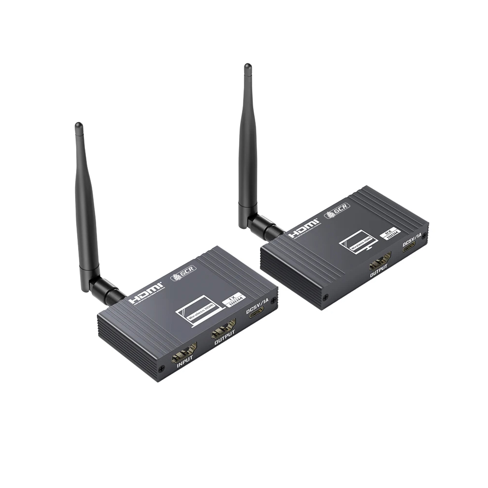 Удлинитель / GCR GCR-57428 / GCR Удлинитель HDMI по Wi-Fi 1080P Wireless до 180-200М, передатчик + приемник