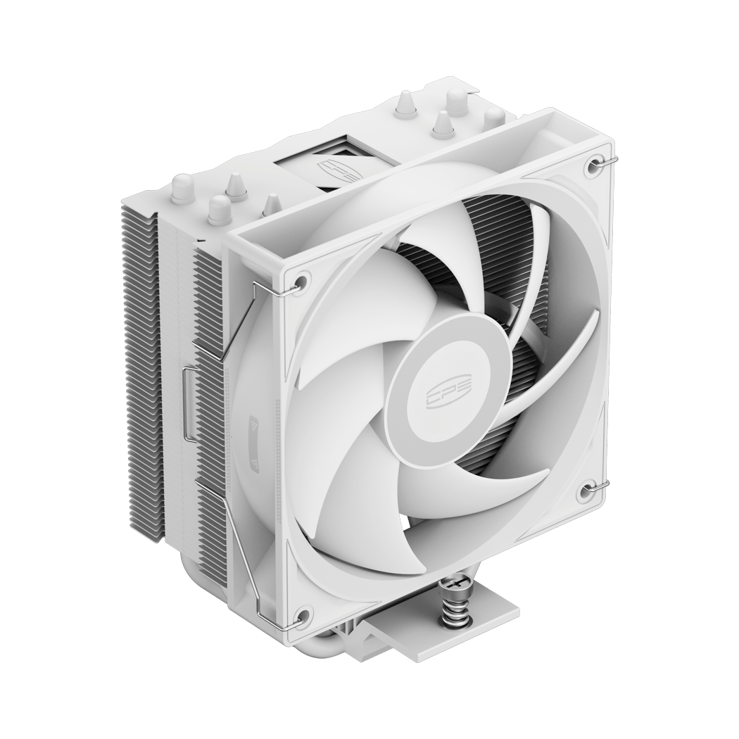 Кулер для процессора / PCCooler RT400 WH White / Кулер для процессора/ CPU Cooler PCCooler RT400 WH (235W, 4-pin PWM, 148mm, Al/Cu, 4x6mm, 1x120mm, 73.32CFM, 34.9dBA, 2200RPM, S 115X/1200/1700/1851 , AMD AM4/AM5, white)