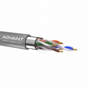 Кабель "Витая пара", CAT 6, для передачи цифрового аудиосигнала или Ethernet до 100 м, экранированный F/UTP, категория 6 (250 MHz), 4 пары (23 AWG), одножильная медь, структура 4х2х0.57, t (-30°C +60°C), внеш. оболочка (нг(А)-LSZH), цвет - серый. Упаковка / Advant ADV6-F23LG (305m) / Кабель "Витая пара", CAT 6, для передачи цифрового аудиосигнала или Ethernet до 100 м, экранированный F/UTP, категория 6 (250 MHz), 4 пары (23 AWG), одножильная медь, структура 4х2х0.57, t (-30°C +60°C), внеш. оболочка (нг(А)-LSZH), цвет - серый. Упаковка/ Кабель "Витая пара", CAT 6, для передачи цифрового аудиосигнала или Ethernet до 100 м, экранированный F/UTP, категория 6 (250 MHz), 4 пары (23 AWG), одножильная медь, структура 4х2х0.57, t (-30°C +60°C), внеш. оболочка (нг(А)-LSZH), цвет - с