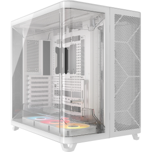 Корпус без блока питания / Corsair CC-9011319-WW / Корпус без блока питания/ Case Corsair AIR 5400 RS-R ARGB, Midi-Tower, TG, 3x120mm ARGB reverse fans, 2xUSB-A 3.2, 1xUSB 3.2 Type-C, E-ATX, ATX, mATX, mITX White