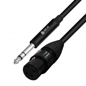 Кабель микрофонный jack 6,35mm / XLR / GCR GCR-53443 / GCR PRO Кабель 20.0m микрофонный stereo jack 6,35mm / XLR, M/F, черный, AL case