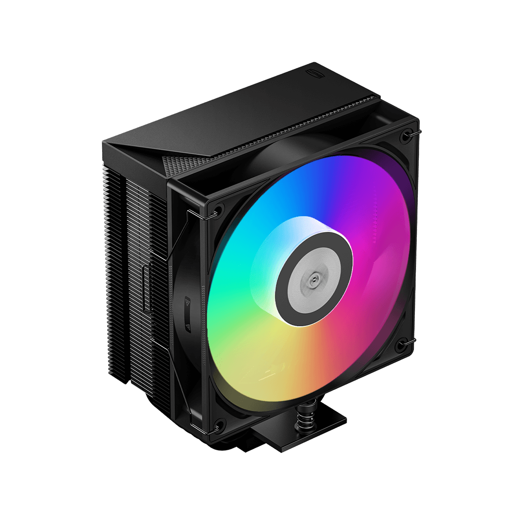 Кулер для процессора / PCCooler CPU Cooler RT500 TC ARGB BK BLACK / Кулер для процессора/ CPU Cooler PCCooler RT500 TC ARGB BK (245W, 4-pin PWM, 152mm, Al/Cu, 5x6mm, ARGB, 1x120mm, 73.32CFM, 34.9dBA, 2200RPM, S 1851/1700/1200/115X, AM5/AM4, black)