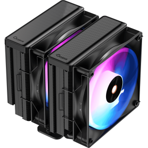 Кулер для процессора / Ocypus Delta-A62-BK2NAWN00X-GL / Кулер для процессора/ CPU Cooler Ocypus Delta A62 BK ARGB (260W, 4-pin PWM, 156mm, Al/Cu, 6x6mm, ARGB, 2x120mm, 73CFM, 29dBA, 2000RPM, S 1851/1700/1200/115X, AM5/AM4, black)