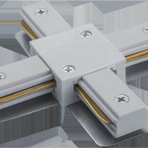Коннектор / Navigator Group 37677 / Коннектор/ Коннектор Х-образный белый для шинопровода NLT-C-1L-AS1-WH-X