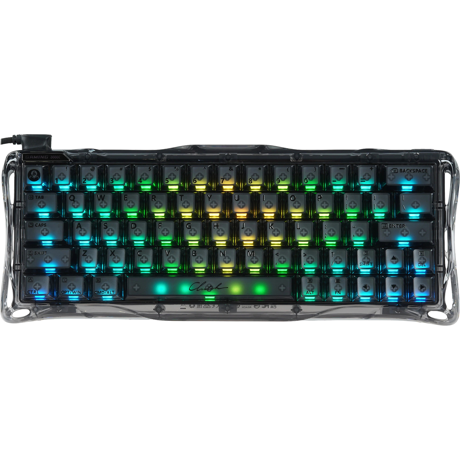 Игровая клавиатура / Gravastar Mercury V60 Onyx Crystal (6972448924542) / Игровая клавиатура/ Клавиатура с магнитными свичами Gravastar Mercury V60 XTAL NBK