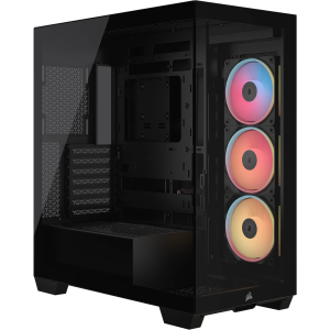 Корпус без блока питания / Corsair CC-9011324-WW / Корпус без блока питания/ Case Corsair 3500X LX-R RGB iCUE LINK, Midi-Tower, TG, 3x120mm ARGB, 2xUSB-A 3.2, 1xUSB 3.2 Type-C, E-ATX, ATX, mATX, mITX Black