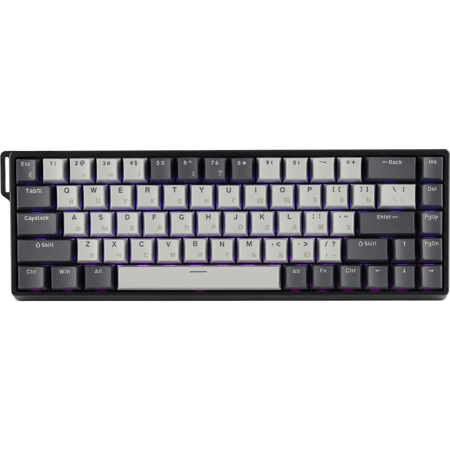 Игровая клавиатура / AULA WIN68HE PRO Edition Light (6978080504128) / Игровая клавиатура/ Механическая клавиатура AULA WIN68HE PRO Edition Light Серо-тёмно-серый Meteor магнитные свитчи