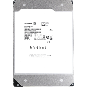 Жесткий диск / Toshiba 16Tb MD09ACA16TR / Жесткий диск/ HDD Toshiba MD09 SATA3 16Tb 3.5" 7200 512Mb OFFICIAL RECERTIFIED 512e 1 year warranty (replacement MG08ACA16TE, ST16000NM000J, ST16000NM001G, MG11ACA16TE, MG09ACA16TE, WUH721816ALE6L4)