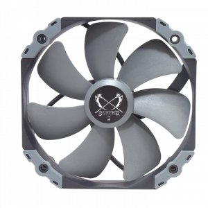 Кулер для корпуса / Scythe Kaze Flex 140 Gray / Кулер для корпуса/ Case Cooler Scythe Kaze Flex 140 (140x140x27mm, 4-pin PWM, 100.8CFM, 26.45dBA, 1800RPM, Gray)
