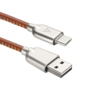 Кабели USB / ACD Systems ACD-U926-C2N / Кабели USB ACD USB кабель ACD-Allure Type-C ; USB-A Кожа, 1м, коричневый (ACD-U926-C2N)