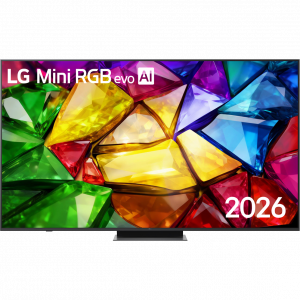 Телевизор ЖК 75`` LG / LG 75MRGB86B6A.ARUG / Телевизор ЖК 75`` LG/ 75", Ultra HD, MiniRGB LED, Precision Dimming Technology , Smart TV (WebOS 26), Wi-Fi 5, DVB-T2/C/S2, MR, 120Hz Native (VRR 144Hz), 2.0ch (20W), 3хHDMI, 1хUSB, 2 Pole, черный графит, 2026