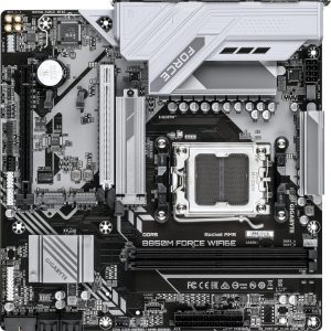 Материнская плата / Gigabyte B850M FORCE WF6E / Материнская плата Gigabyte B850M FORCE WF6E SocketAM5 AMD B850 2xDDR5 mATX AC`97 8ch(7.1) 2.5Gg RAID+HDMI+DP