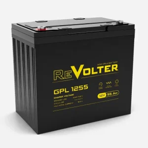 Батарея REVOLTER серия GPL, REVOLTER GPL 1255, напряжение 12В, емкость 55.6Ач (разряд 10 часов), макс. ток разряда (5 сек.) 550А, макс. ток заряда 16.5А, свинцово-кислотная типа AGM, клеммы под болт М6, ДxШxВ 230х140х207мм., вес 17кг., срок службы 10 лет. / REVOLTER GPL 1255 / Батарея REVOLTER серия GPL, REVOLTER GPL 1255, напряжение 12В, емкость 55.6Ач (разряд 10 часов), макс. ток разряда (5 сек.) 550А, макс. ток заряда 16.5А, свинцово-кислотная типа AGM, клеммы под болт М6, ДxШxВ 230х140х207мм., вес 17кг., срок службы 10 лет.
