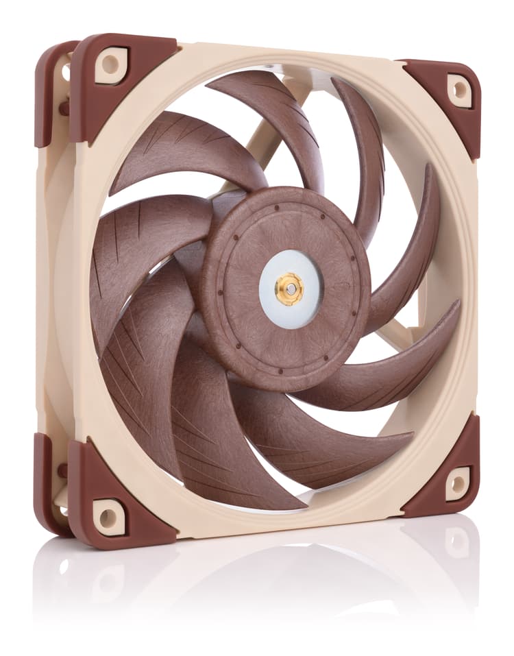 Кулер для корпуса / Noctua NF-A12X25 LS-PWM / Кулер для корпуса/ Case Cooler Noctua NF-A12X25 LS-PWM (120x120x25mm, 4-pin PWM, 32.78CFM, 12.1dBA, 1200RPM, Beige/Brown)