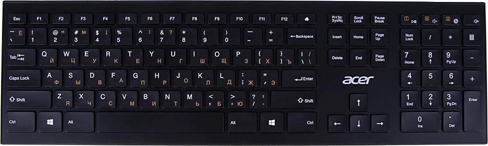 Клавиатура / Acer ZL.KBDEE.003 / Клавиатура Acer OKR010 черный USB беспроводная slim Multimedia (ZL.KBDEE.003)