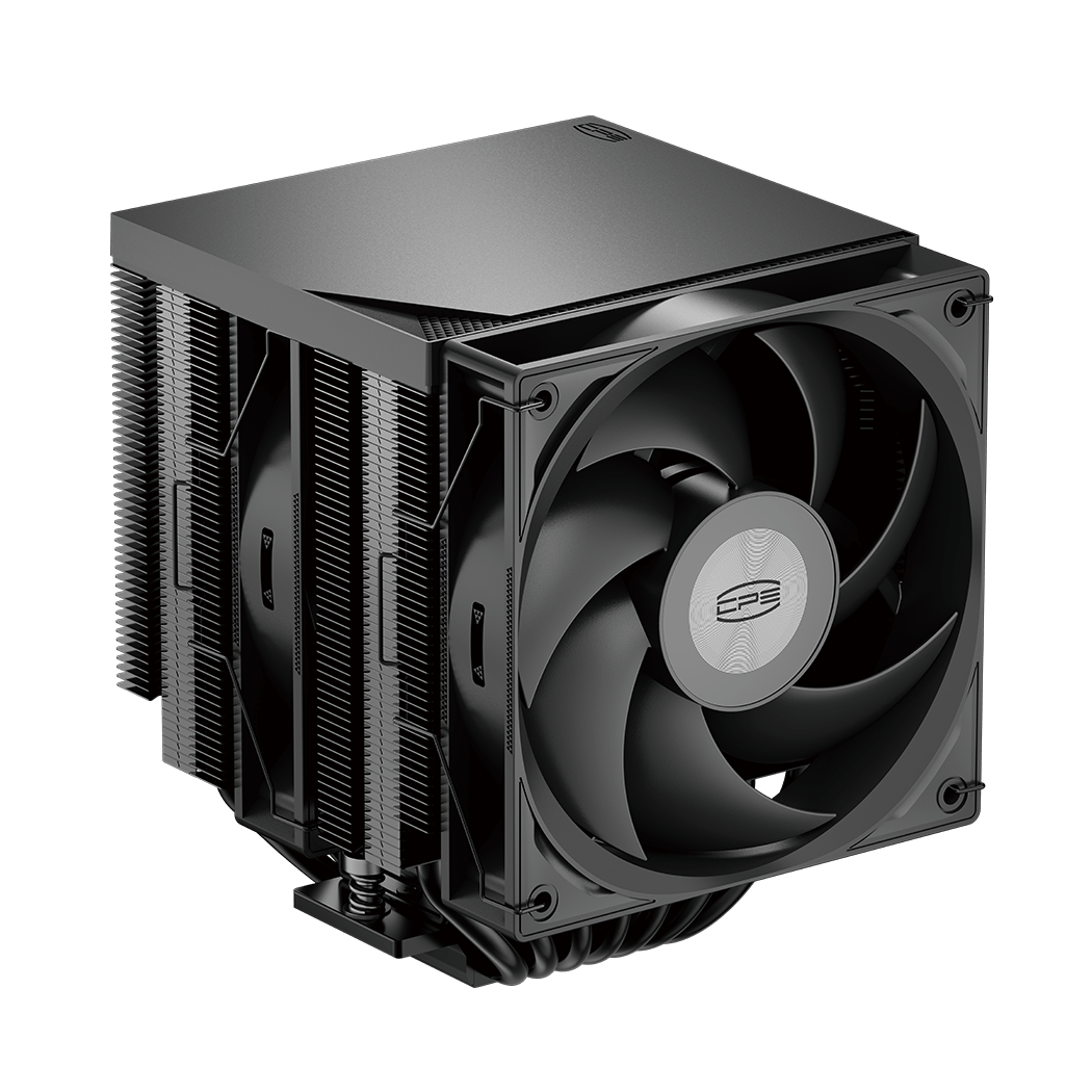 Кулер для процессора / PCCooler CPU Cooler RT720 TC BK BLACK / Кулер для процессора/ CPU Cooler PCCooler RT720 TC BK (270W, 4-pin PWM, 157.5mm, Al/Cu, 7x6mm, 2x120mm, 73.32CFM, 34.9dBA, 2200RPM, S 1851/1700/1200/115X, AM5/AM4, black)
