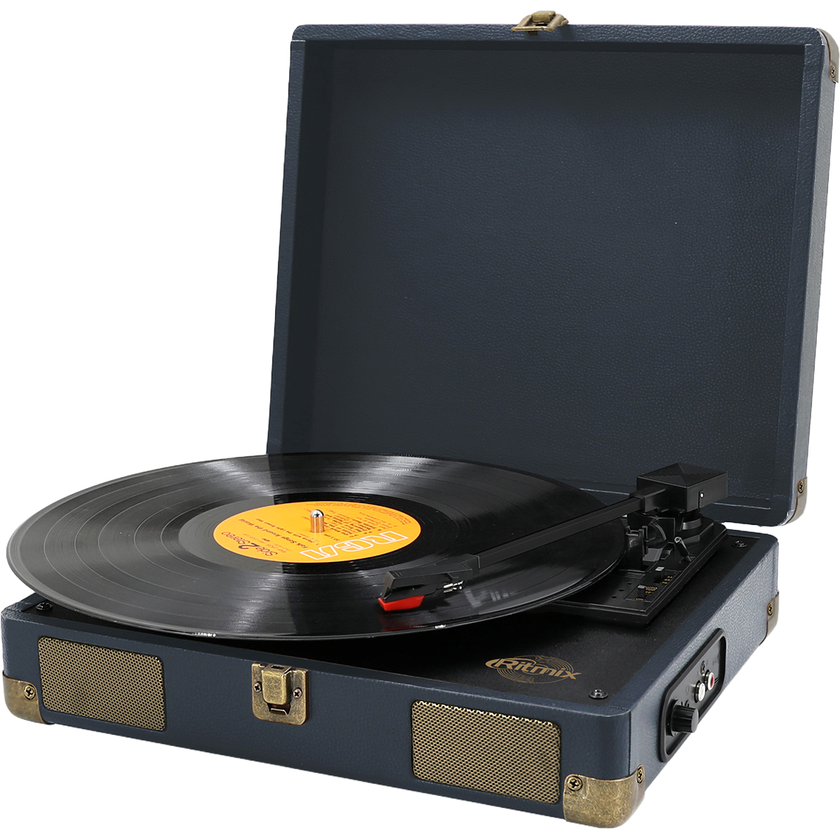 Проигрыватель для винила / RITMIX LP-100 Тёмно синий / Проигрыватель для винила/ Виниловый проигрыватель RITMIX LP-100 Тёмно синий