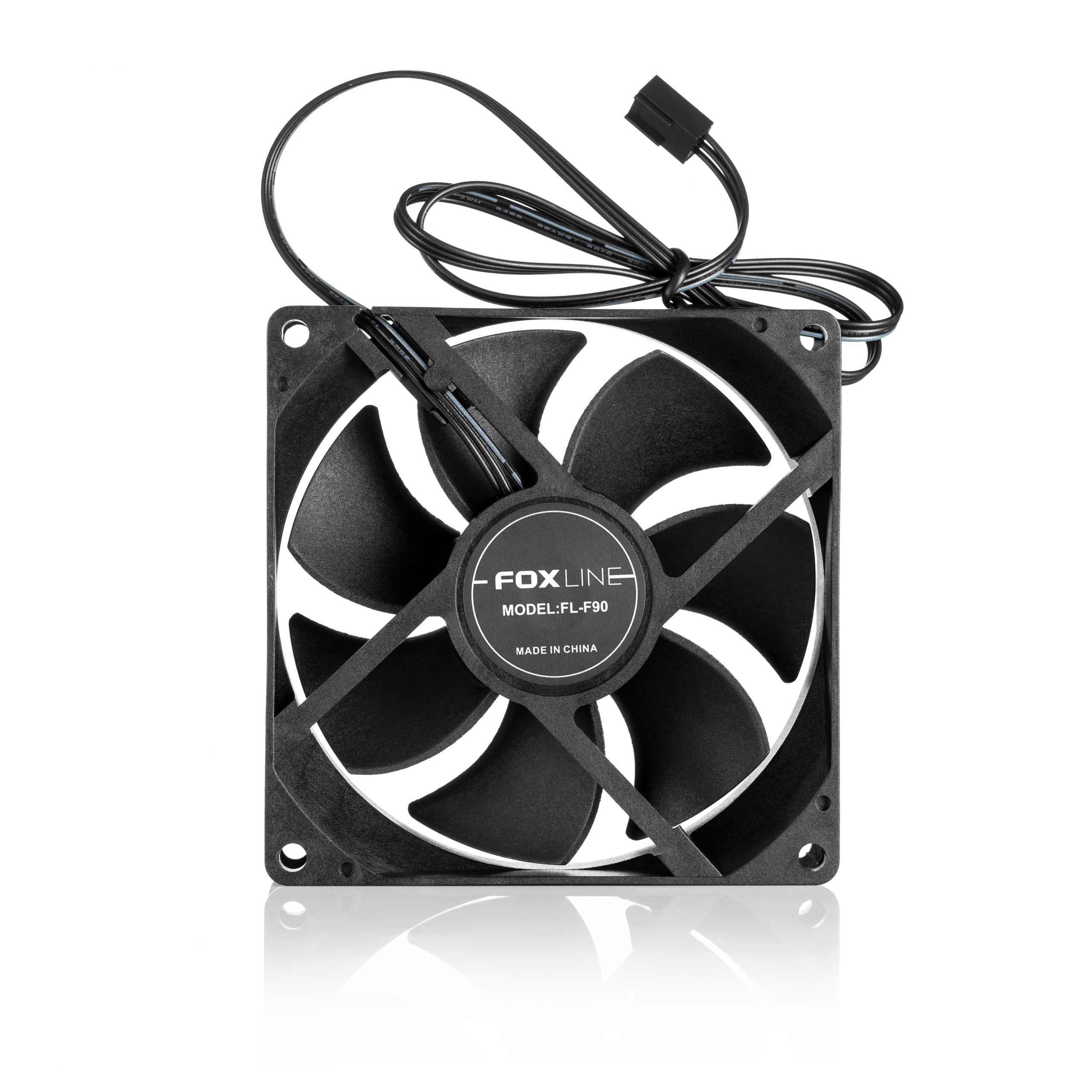 Охлаждение корпуса / Foxline FL-F90 / Охлаждение корпуса/ Case Cooler Foxline FL-F90, 90mm, 3pin connector Black