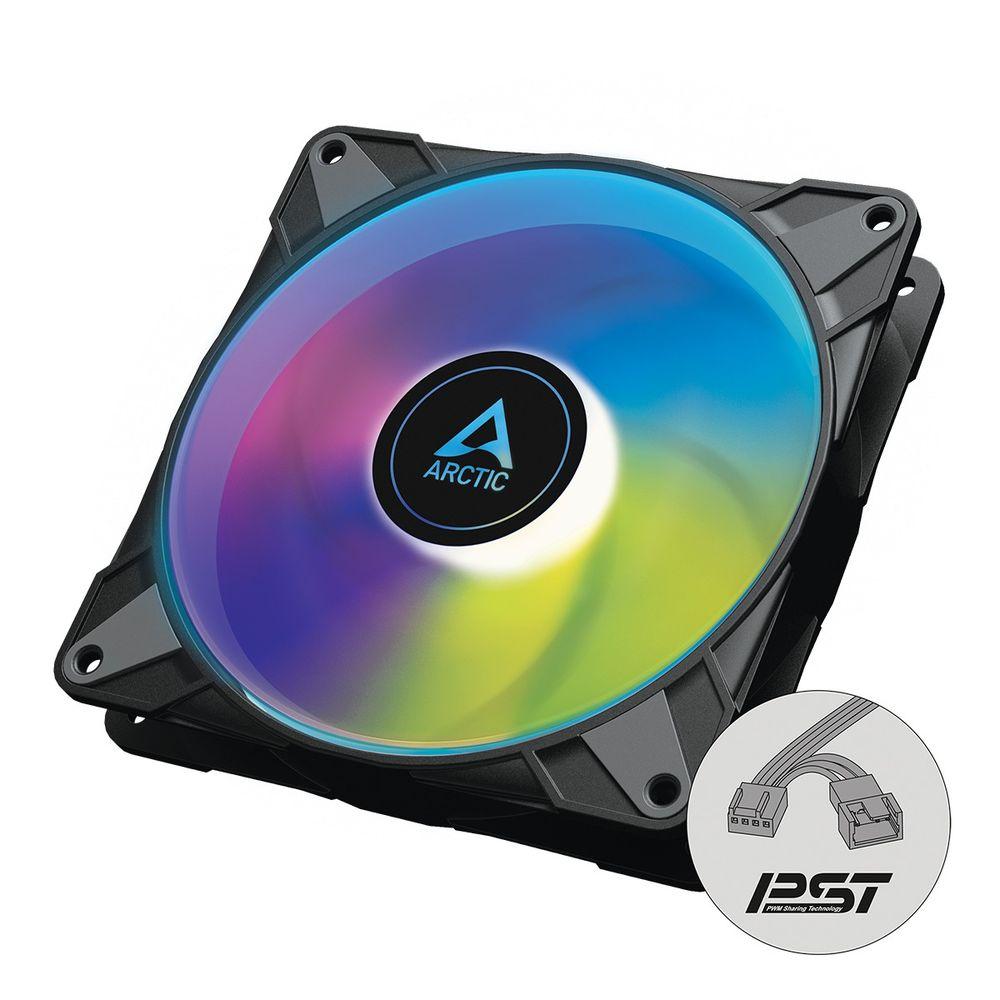 Вентилятор / ARCTIC ACFAN00239A / Вентилятор Arctic Cooling ARCTIC P14 PWM PST A-RGB 0dB (Black) - retail (ACFAN00239A)