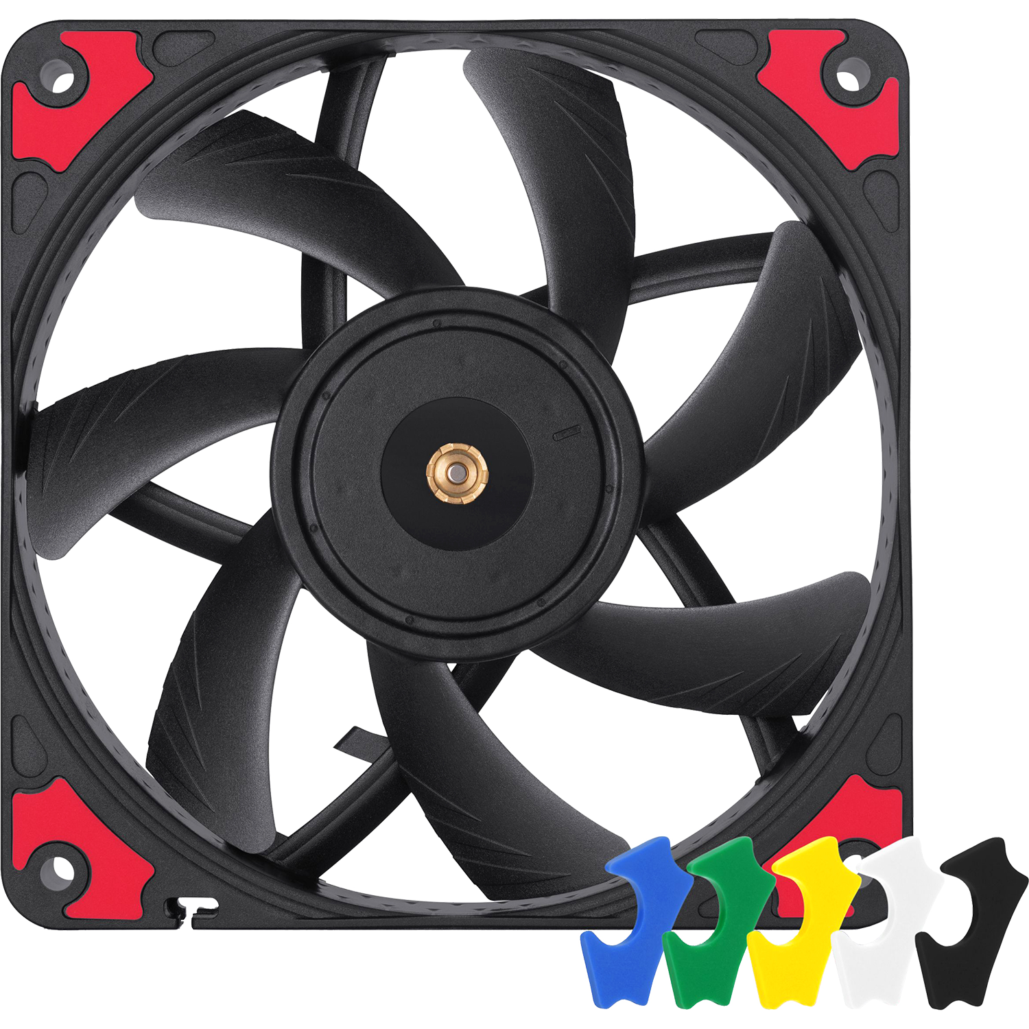 Кулер для корпуса / Noctua NF-A12x15 PWM chromax.black.swap / Кулер для корпуса/ Case Cooler Noctua NF-A12x15 PWM chromax.black.swap (120x120x15mm, 4-pin PWM, 55.44CFM, 23.9dBA, 1850RPM, Black)