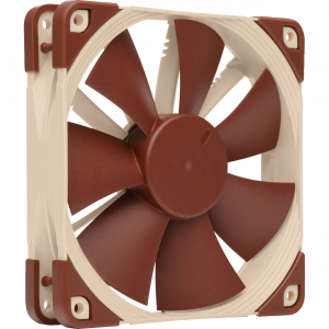 Кулер для корпуса / Noctua NF-F12 PWM / Кулер для корпуса/ Case Cooler Noctua NF-F12 PWM (120x120x25mm, 4-pin PWM, 54.97CFM, 22.4dBA, 1500RPM, Beige/Brown)
