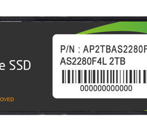 Apacer SSD AS2280F4L 2TB M.2 2280 PCIe Gen5x4, R10500/W8700 Mb/s, 3D NAND, MTBF 1.5M, NVMe, 1200TBW, Retail, 5 years (AP2TBAS2280F4L-1)