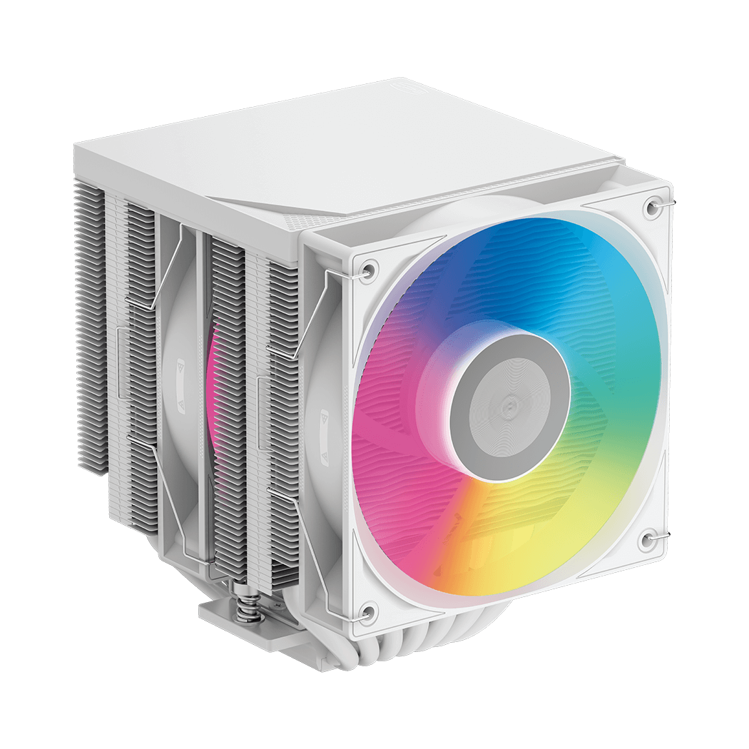 Кулер для процессора / PCCooler CPU Cooler RT720 TC ARGB WH WHITE / Кулер для процессора/ CPU Cooler PCCooler RT720 TC ARGB WH (270W, 4-pin PWM, 157.5mm, Al/Cu, 7x6mm, ARGB, 2x120mm, 73.32CFM, 34.9dBA, 2200RPM, S 1851/1700/1200/115X, AM5/AM4, white)