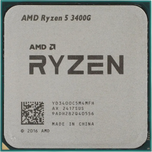 CPU AMD Ryzen 5 3400G, 4/8, 3.7-4.2GHz, 384KB/2MB/4MB, AM4, 65W, Radeon Vega 11, YD3400C5M4MFH OEM, 1 year