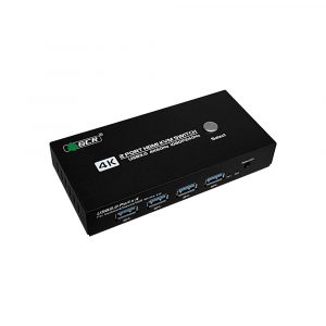 Переключатель KVM / GCR GCR-57420 / GCR Переключатель KVM HDMI 2.0, 2 устройства к 1 монитору 2X1, 4K60Hz, USB 3.0