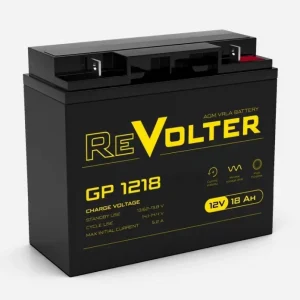 Батарея REVOLTER серия GP, REVOLTER GP 1218, напряжение 12В, емкость 20.4Ач (разряд 20 часов), макс. ток разряда (5 сек.) 270А, макс. ток заряда 5.2А, свинцово-кислотная типа AGM, клеммы под гайку и болт M6, ДxШxВ 181х77х158мм., вес 5.35кг., срок службы 7 / REVOLTER GP 1218 / Батарея REVOLTER серия GP, REVOLTER GP 1218, напряжение 12В, емкость 20.4Ач (разряд 20 часов), макс. ток разряда (5 сек.) 270А, макс. ток заряда 5.2А, свинцово-кислотная типа AGM, клеммы под гайку и болт M6, ДxШxВ 181х77х158мм., вес 5.35кг., срок службы 7/ Батарея REVOLTER серия GP, REVOLTER GP 1218, напряжение 12В, емкость 20.4Ач (разряд 20 часов), макс. ток разряда (5 сек.) 270А, макс. ток заряда 5.2А, свинцово-кислотная типа AGM, клеммы под гайку и болт M6, ДxШxВ 181х77х158мм., вес 5.35кг.,