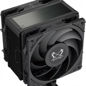 Кулер для процессора / Scythe Kotetsu Mark 4 DBE Black / Кулер для процессора/ CPU Cooler Scythe Kotetsu Mark 4 DBE (200W, 4-pin PWM, 155mm, Al/Cu, 4x6mm, 2x120mm, 60.29CFM, 26.88dBA, 2000RPM, S 1851/1700/1200/115X, AM5/AM4, black)
