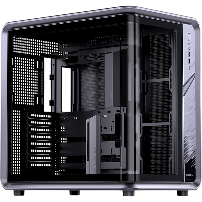 Корпус без блока питания / JONSBO BO400CG / Корпус без блока питания/ Case JONSBO BO400CG, Midi-Tower, TG, no fan, 2xUSB-A 3.0 + 1xUSB-C 3.2, ATX, mATX, mITX Grey