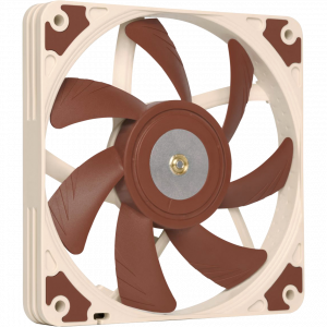 Кулер для корпуса / Noctua NF-A12x15 FLX / Кулер для корпуса/ Case Cooler Noctua NF-A12x15 FLX (120x120x15mm, 3-pin, 55.44CFM, 23.9dBA, 1850RPM, Beige/Brown)