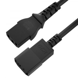 Кабель питания / Greenconnect GCR-54323 / GCR PRO Кабель питания удлинитель черный, 5.0m, С13 - С14, 30,5mm, медь