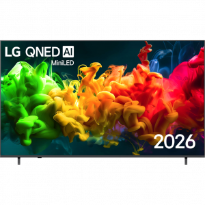 Телевизор ЖК 85`` LG / LG 85QNED80B6A.ARUG / Телевизор ЖК 85`` LG/ 85", Ultra HD, QNED MiniLED, Dynamic QNED Color, Direct Led, Smart TV (WebOS 26), Wi-Fi 5, DVB-T2/C/S2, MR, 60Hz Native, 2.0ch (20W), 3хHDMI, 1хUSB, 2 Pole, синяя сажа, 2026