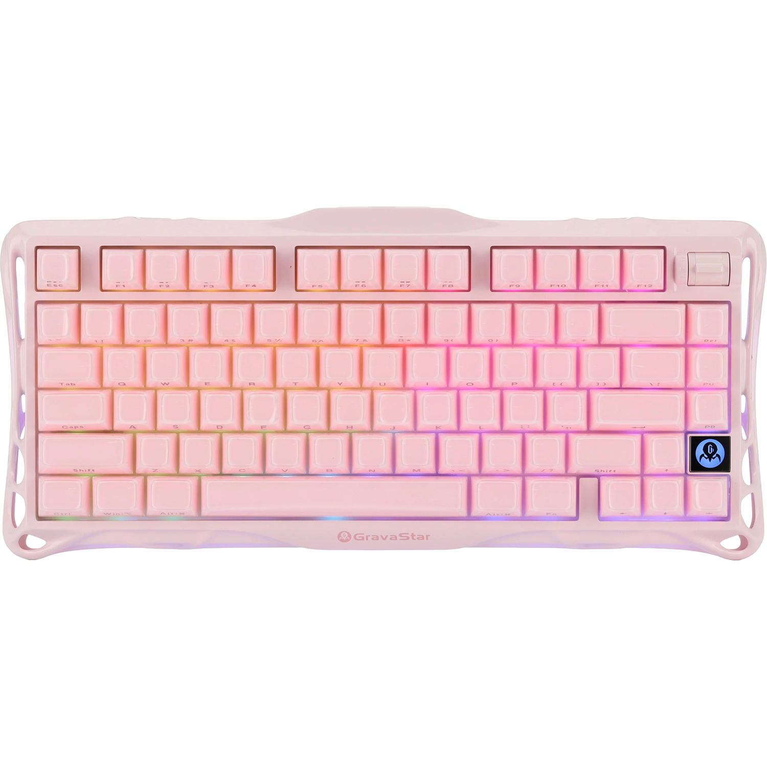Игровая клавиатура / Gravastar Mercury K1 P (6972448923590) / Игровая клавиатура/ Механическая беспроводная клавиатура Gravastar Mercury K1 P PNK