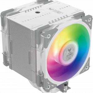 Кулер для процессора / Scythe Mugen 6 TUF Gaming White Edition White / Кулер для процессора/ CPU Cooler Scythe Mugen 6 TUF Gaming White Edition (240W, 4-pin PWM, 154mm, Al/Cu, 6x6mm, ARGB, 2x120mm, 75.17CFM, 35.57dBA, 2500RPM, S 1851/1700/1200/115X/2011(v3)/2066, AM5/AM4, white)